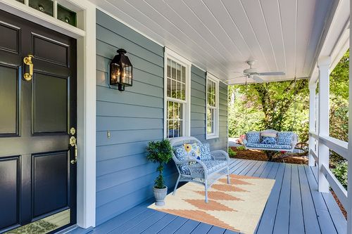 JONATHAN Y SMB204A-4 Vinales Diamond Stripe Indoor Outdoor Farmhouse Transitional Traditional Area Rug,High Traffic,Kitchen,Living Room,Backyard,Non Shedding,4 X 6,Beige/Terracotta in Light Blue Patio