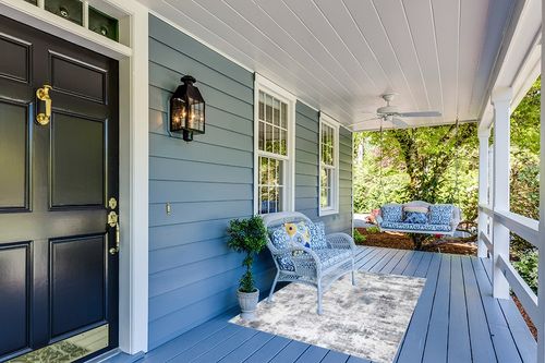 nuLOOM Dali Abstract Machine Washable Area Rug, 4x6, Grey in Light Blue Patio