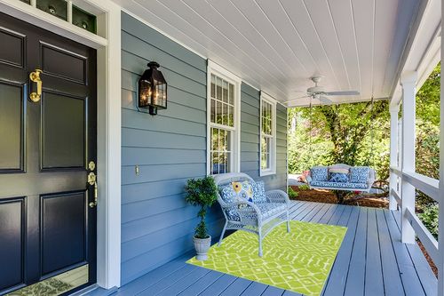 Rugs.com Geometric Kasbah Trellis Collection Rug – 4' X 6' Green Low Pile Rug Perfect for Living Rooms, Large Dining Rooms, Open Floorplans in Light Blue Patio
