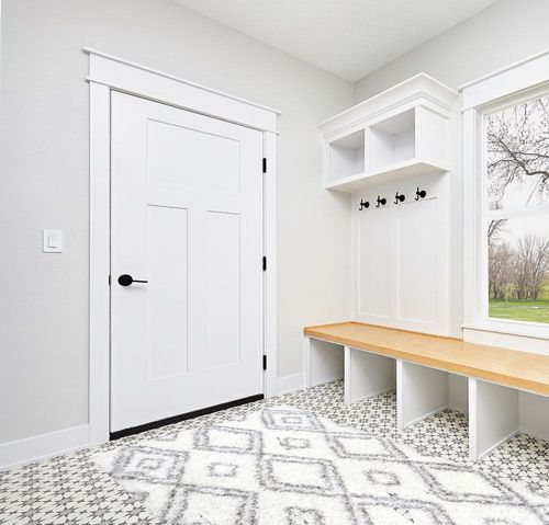 NuLOOM Lola Geometric Shag Area Rug, 5' 3" x 7' 6", White in White Modern Entryway