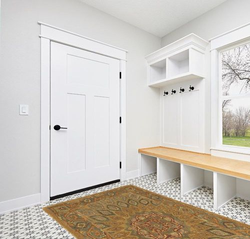 SAFAVIEH Heritage Collection Area Rug - 5' x 8', Light Brown & Grey, Handmade Traditional Oriental Wool, Ideal for High Traffic Areas in Living Room, Bedroom (HG914A) in White Modern Entryway