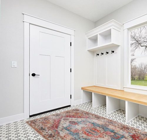 Comeet Area Rug 5x8, Living Room Bedroom Rug, Washable Vintage Area Rug Anti Slip Floor Carpet for Dining Room Home Orange/Blue in White Modern Entryway