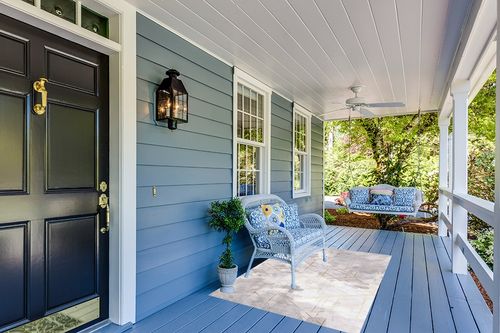 FINOREN Modern Minimalist Lines Area Rugs for Living Room,Bedroom,Kitchen,Entryway,Non Slip Backing,Non-Shedding,Soft Washable Rugs,Gray-White,4x6 Feet in Light Blue Patio