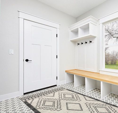 JONATHAN Y MOH200A-5 Amir Moroccan Beni Souk Indoor Area-Rug Bohemian Farmhouse Rustic Geometric Easy-Cleaning Bedroom Kitchen Living Room Non Shedding, 5 X 8, Cream,Black in White Modern Entryway