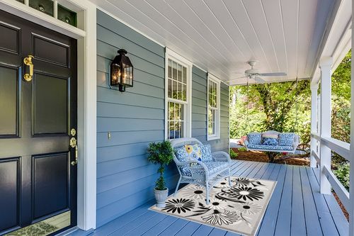 Nourison Aloha Indoor/Outdoor Black White 3'6" x 5'6" Area -Rug, Easy -Cleaning, Non Shedding, Bed Room, Living Room, Dining Room, Deck, Backyard, Patio, High Traffic (4x6) in Light Blue Patio