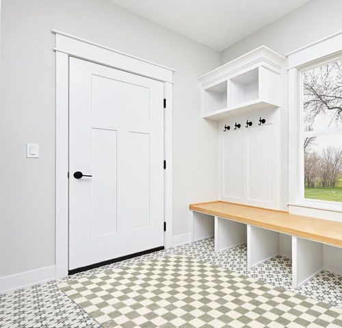 Revival Rugs Gambit 5'3"x8' Machine Washable Area Rug for Living Room Bedroom - 100% Recycled Oeko-TEX Certified, Medium Pile, Green, Beige in White Modern Entryway