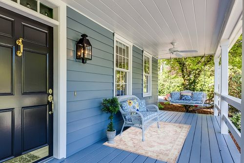 Kandos Distressed Faded Traditional Oriental Style Living Room Area Rug - Vintage Medallion Farmhouse Style - Bohemian Carpet - 3'11" x 5'7" in Light Blue Patio