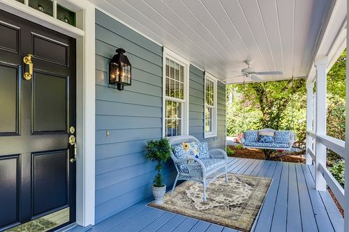 ROYHOME Washable Area Rug Vintage Distressed Area Rugs Carpet Stain Resistant Non-Slip Accent Rug Traditional Medallion Farmhouse Carpet Rug for Coffee Table Dining Bedroom Decor, Grey, 4' x 6' in Light Blue Patio