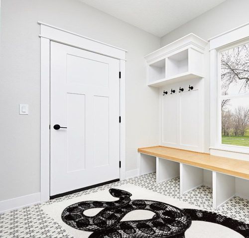 nuLOOM Thomas Paul Serpent Area Rug, 5x8, Black and White in White Modern Entryway