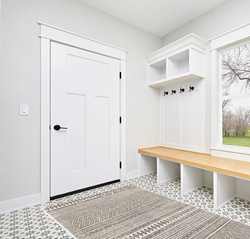 Mark&Day Outdoor Rugs, 5x7 Antibes Bohemian Indoor/Outdoor Black Area Rug, Non Shedding Black White Carpet for Patio, Porch, Deck, Bedroom, Living Room or Kitchen (5'3" x 7'7") in White Modern Entryway