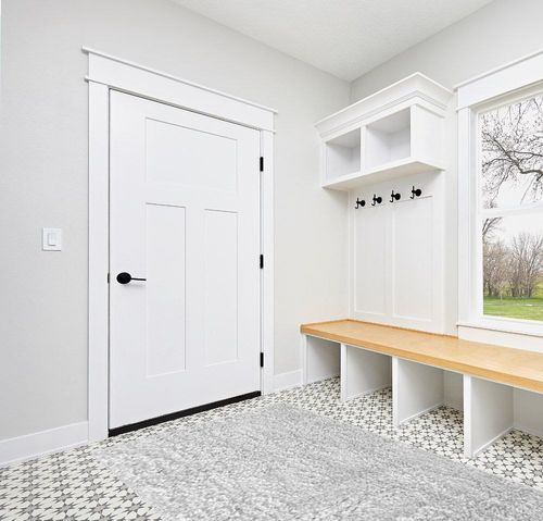 BELLEZE Area Rug Modern Solid Colored Indoor Outdoor Rug, Accent Rug for Patio, Living Room or Kitchen, Luxury Bohemian Style Home Decor, 5' x 8' - Gray in White Modern Entryway