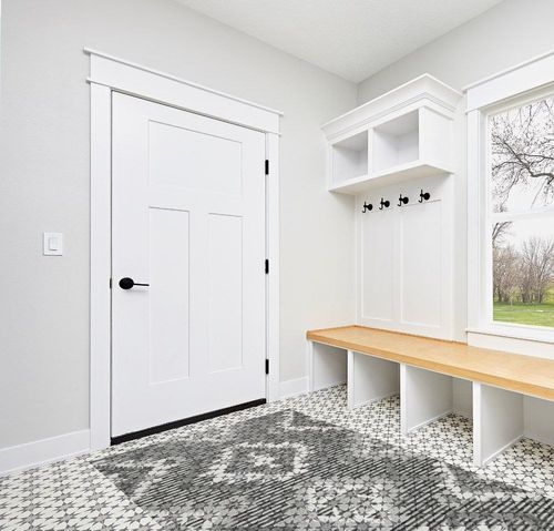 JONATHAN Y SBH107B-5 Sumak High-Low Pile Neutral Diamond Kilim Indoor Outdoor Area-Rug Bohemian Geometric Easy-Cleaning Bedroom Kitchen Backyard Patio Non Shedding, 5 ft x 8 ft, Gray/White/Black in White Modern Entryway