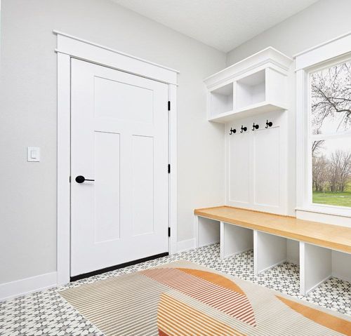 Rugs for Living Room- Large Area Rug, Yellow Striped Rug, Indoor Area Rug with Jute Backing, Anti-Skid Carpet(Yellow, 6' 5" x 9' 5") in White Modern Entryway