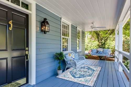 SONGLET 4x6 Area Rugs，Washable Rug in Light Blue Patio