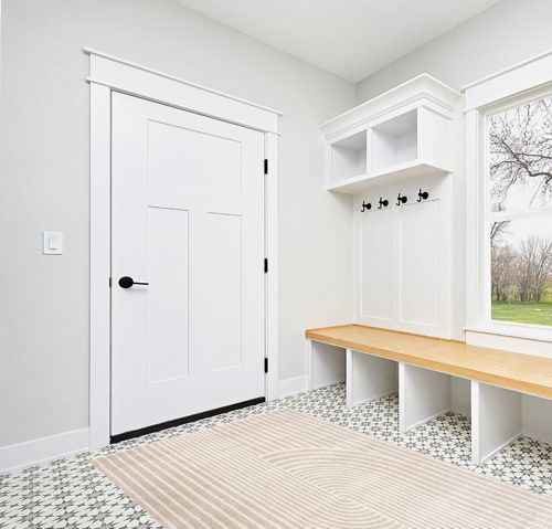 Abani Rugs Beige Arch Pattern Knot Modern Print Premium Area Rug - Contemporary No-Shed Neutral 5’3” x 7’6” (5'x8') Bedroom Rug in White Modern Entryway