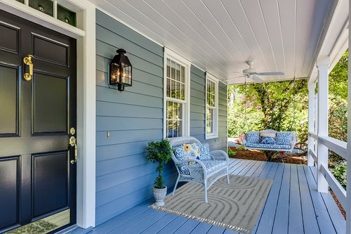 Lanffia Boho Rainbow Area Rug 4' x 6'，Washable Cotton Living Room Rug, Woven Tufted Bedroom Rug with Tassels, Farmhouse Indoor Floor Carpet for Entryway Kitchen Porch Dorm, Grey in Light Blue Patio