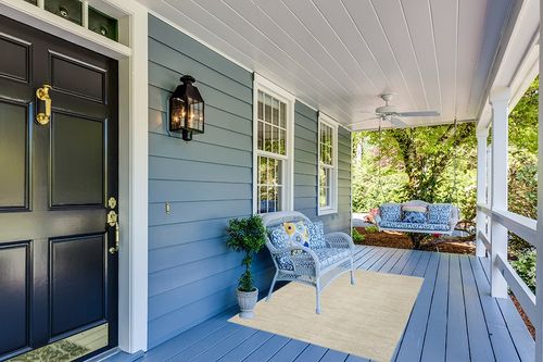 Nourison Essentials Indoor-Outdoor Ivory Beige 4' x 6' Area Rug, Easy Cleaning, Non Shedding, Bed Room, Living Room, Dining Room, Backyard, Deck, Patio (4x6) in Light Blue Patio