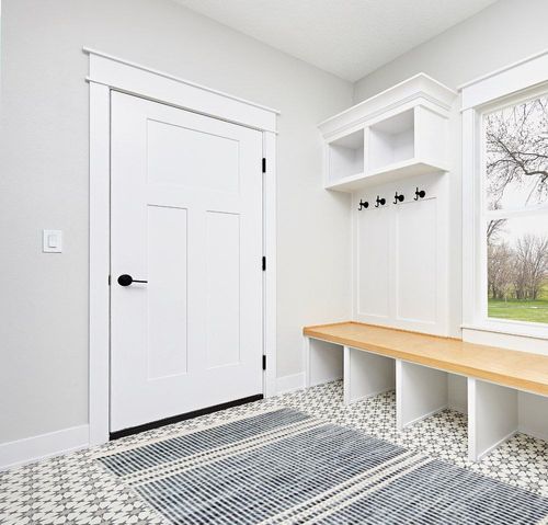 Dash and Albert Malta Wool Area Rug - 5' x 8' Blue - Coastal Charm Handwoven Wool Accent Rug - Durable, Lightweight, Easy to Clean in White Modern Entryway