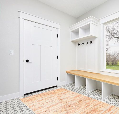 Unique Loom Helios Collection Geometric, Modern Striped, Vibrant Area Rug, 5' 0" x 8' 0", Orange/Ivory in White Modern Entryway