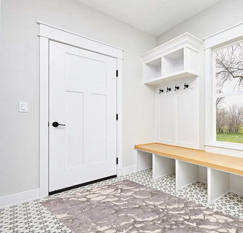 SAFAVIEH Restoration Vintage Collection Area Rug - 5' x 8', Purple & Ivory, Handmade Modern Abstract Wool & Viscose, Ideal for High Traffic Areas in Living Room, Bedroom (RVT112V) in White Modern Entryway