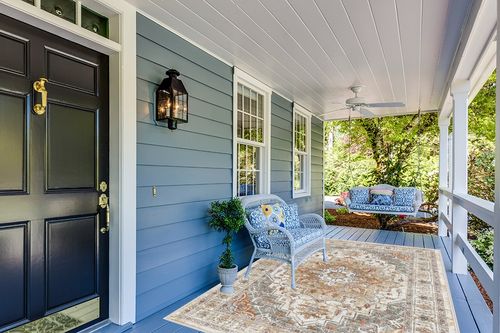 befbee 6x9 Area Rugs for Living Room,Super Soft Ultra-Thin Stain Resistant Machine Washable Rugs for Bedroom,Non-Slip Backing Large Area Rug (Turmeric/Grey, 6'x9') in Light Blue Patio