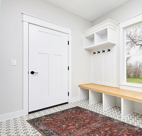 Valenrug Washable Rug 5x7 in White Modern Entryway