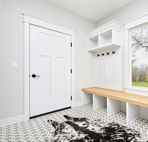 Yincimar Faux Cowhide Rug Extra Large Cow Print Area Rug 5.2ft x 6.6ft Non-Slip Animal Hide Carpet for Bedroom Living Room Western Home Office Decor (Black/Grey/White) in White Modern Entryway