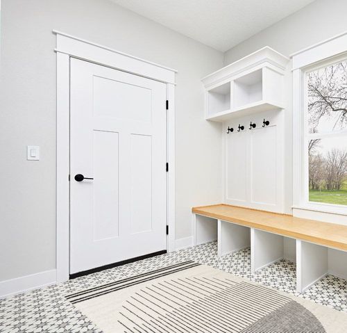 Artistic Weavers Jimina Black/Ivory 5 ft. x 7 ft. Indoor Area Rug in White Modern Entryway