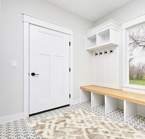 Vernon Abstract Machine Woven Polyester Area Rug in Beige Foundstone Rug Size ... in White Modern Entryway