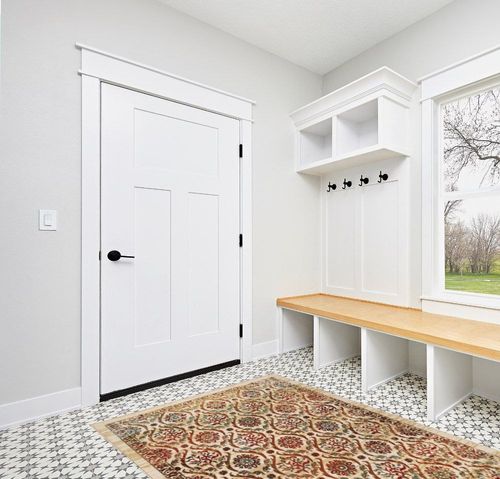 Antep Rugs Alfombras Non-Skid (Non-Slip) 5x7 Rubber Backing Floral Geometric Low Profile Pile Indoor Area Rugs (Beige Multi, 5' x 7') in White Modern Entryway