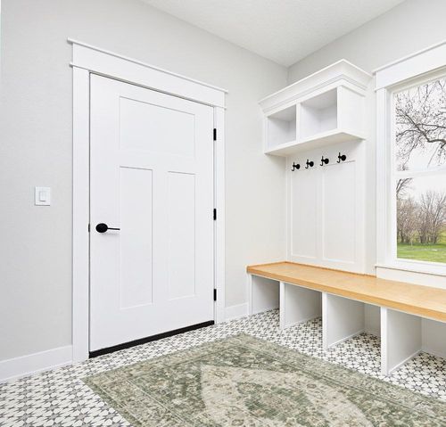 Valenrug Washable Rug 5x7 - Ultra Thin Green Collection Area Rug, Stain Resistant Non-Skid Rugs for Living Room, Antique Bedroom Rugs(5'x7', TPR26-Green) in White Modern Entryway