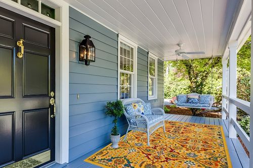 Nourison Allur Traditional Yellow/Multi 6' x 9' Area-Rug, Easy-Cleaning, Non Shedding, Bed Room, Living Room, Dining Room, Kitchen (6x9) in Light Blue Patio