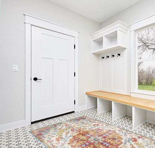 Artistic Weavers Odelia Vintage Bohemian Area Rug,5'3" x 7'3",Orange/Aqua in White Modern Entryway