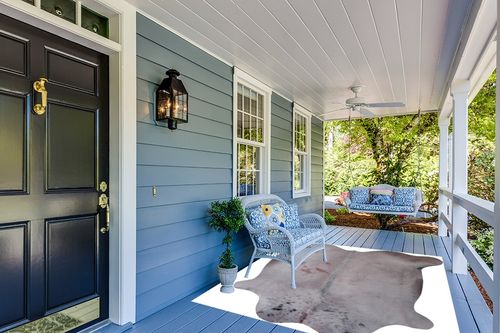 Appaloosa Cowhides Color Dyed Collection (Soft Gray) in Light Blue Patio