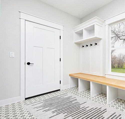 JONATHAN Y SMB124D-5 Zolak Berber Stripe Geometric Indoor Outdoor Area Rug Bohemian Contemporary Easy Cleaning Bedroom Kitchen Backyard Patio Non Shedding, 5 X 8, Ivory/Black in White Modern Entryway