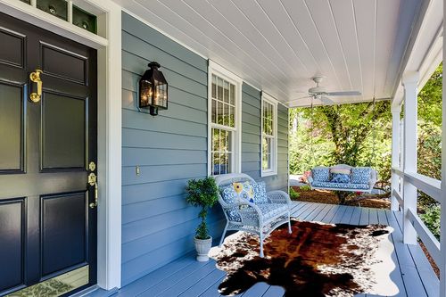 CONBEN Oversized Faux Cowhide Rug (6.3ft x 8.3ft) - Non-Slip Backing, Cow Print Decor - Farmhouse, Western Floor Rugs for Living Room, Bedroom, Dining Area or Office in Light Blue Patio