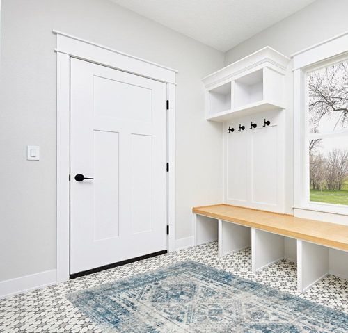 Artistic Weavers Desta Vintage Oriental Area Rug, 5'3" x 7'3", Blue/White in White Modern Entryway