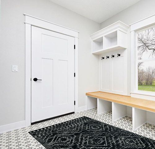 Wonnitar Moroccan Washable Area Rug 5x7,Black Large Rug for Living Room,Non-Shedding Bohemian Bedroom Throw Mat,Low Pile Stain Resistant Geometric Floor Carpet for Dining Table Kitchen Dorm in White Modern Entryway