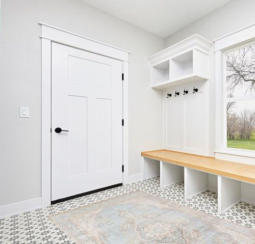 Momeni Rugs Isabella Traditional Medallion Flat Weave Area Rug, 5'3" X 7'3", Blue in White Modern Entryway