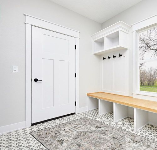 xilixili 5x7 Area Rugs-Stain Resistant Washable Rugs for Living Room,Bedroom,Non Slip Backing Area Rug, Vintage Home Decor Rug (Brown/Ivory,5'x7') in White Modern Entryway