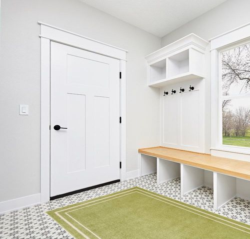 Nourison Essentials Indoor/Outdoor Green Ivory 5' x 7' Area -Rug, Easy -Cleaning, Non Shedding, Bed Room, Living Room, Dining Room, Backyard, Deck, Patio (5x7) in White Modern Entryway