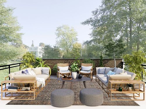 ‎Ink / Salmon ‎Oriental  ‎Living Room ‎Area Rug in Scandinavian Modern Patio