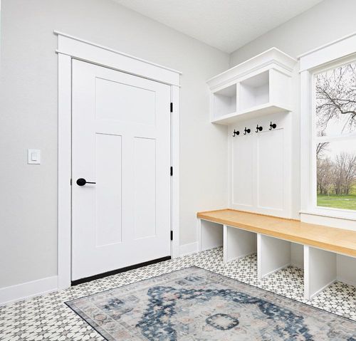 Gertmenian Boho Area Rug, 5x7 Standard, Home Decor for Entryway, Bedroom, Living Room, Office, Kitchen, Non Slip, Soft, Low-Pile, Printed Indoor Accent Rugs, Center Medallion, Abydos Blue, 25045 in White Modern Entryway