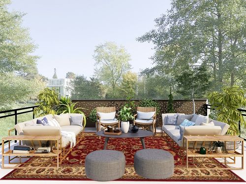 Home Dynamix Royalty Elati Traditional Area Rug 7'8"x10'4", Oriental Red/Ivory in Scandinavian Modern Patio