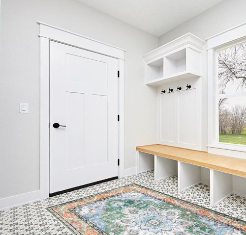 WOBUBU 5x7 Area Rugs for Living Room Dining Room Rugs for Under Table,Machine Washable Faux Wool Rugs for Bedroom,Stain Resistant Foldable Floor Carpets in White Modern Entryway