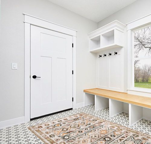 Wonnitar Bohemian Ultra-Thin 5x7 Rug,Washable Boho Living Room Area Rug,Large Moroccan Trellis Rug for Bedroom,Non-Slip Non-Shedding Vintage Tribal Geometric Floor Carpet for Kitchen Closet Dorm in White Modern Entryway