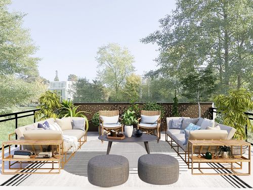 nuLOOM Leah Machine Washable Geometric Moon Phase Area Rug, 8x10, Grey in Scandinavian Modern Patio