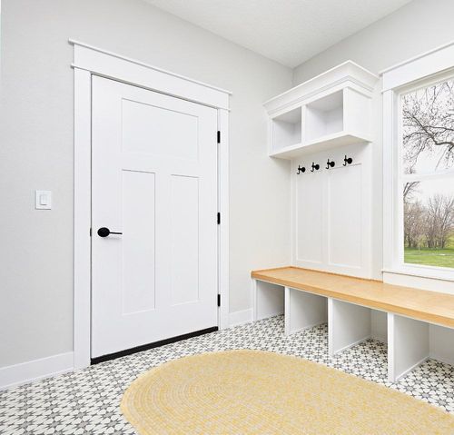 Super Area Rugs Farmhouse Braided Rug Cotton Kitchen Reversible Carpet, Yellow & White, 5' x 7' Oval in White Modern Entryway