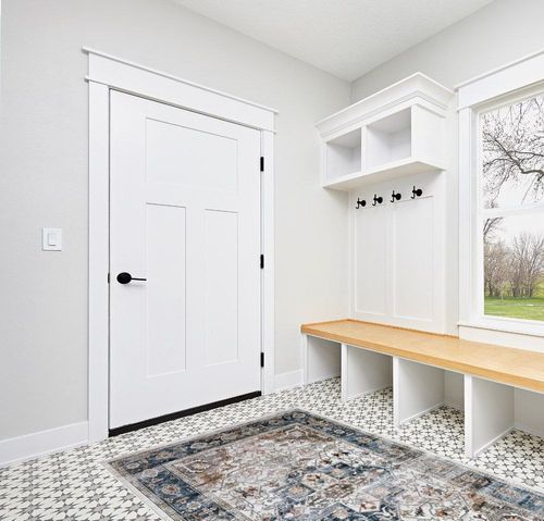 5x7 Area Rugs for Living Room Rugs: Washable Rugs Carpet for Living Room with Non-Slip Backing Non-Shedding Stain Resistant, Boho Floral Rugs for Dining Room Nursery Home Office (Blue Multi) in White Modern Entryway