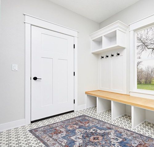 Area Rugs for Living Room Bedroom: 5x7 Washable Rug with Non-Slip Backing Non-Shedding Stain Resistant, Boho Floral Large Carpet for Dining Room Nursery Home Office Indoor Gray Blue/Brown in White Modern Entryway